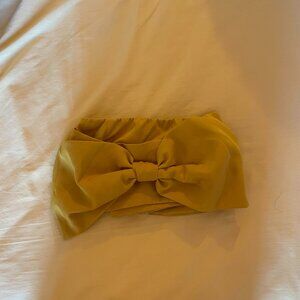 Forever 21 Yellow Strapless Crop Top (NWOT)